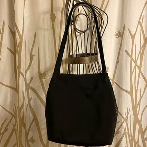 HOBO International Sleek Slim Black Nylon Shoulder Bag Like New